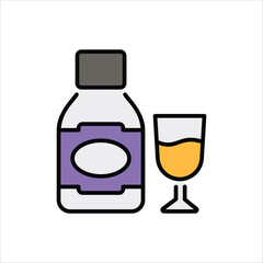 Whiskey vector icon