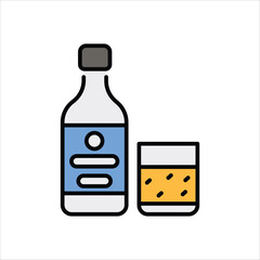 Vodka vector icon