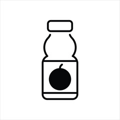 Juice Bottle vector icon