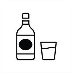 Alcoholic Drink vector icon