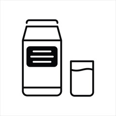 Milk vector icon