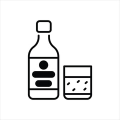 Vodka vector icon