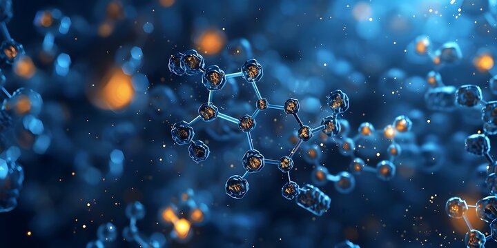 Graphic design of a single amino acid molecule for chemistry education. Concept Chemistry Education, Amino Acid Molecule, Graphic Design, Science Illustration, Molecular Structure