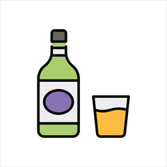 Alcoholic Drink vector icon