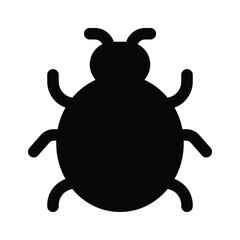 Creatively designed icon of computer virus, bug vector design