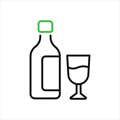 Wine vector icon