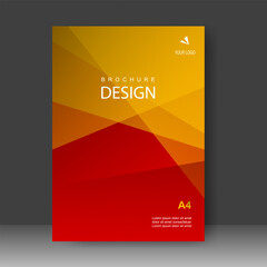 Book cover design modern colorful style. Annual report. Brochure template, catalog. Simple Flyer promotion. magazine. Vector illustration