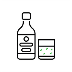 Vodka vector icon