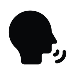 Get this beautifully designed icon of voice recognition, customizable vector