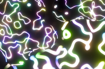 Abstract sci-fi glowing lights dark background