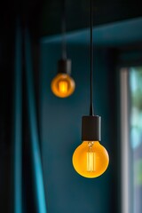 Warm Ambience: Vintage Style Bulbs in Contemporary Setting