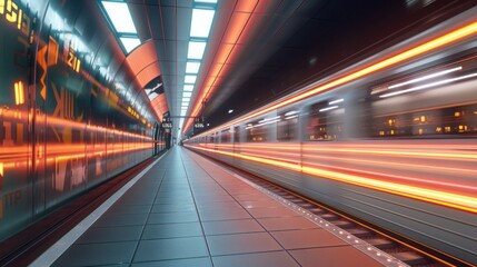 A Dynamic Train Passage Capturing Station Platform Motion