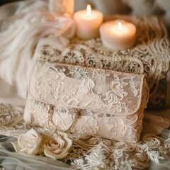 wedding rings and roses