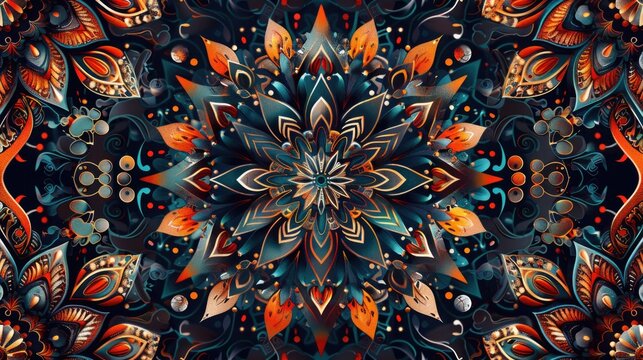 A design featuring intertwined flowers and leaves on a black surface, suitable for various uses such as wallpapers, stickers, or brand identities