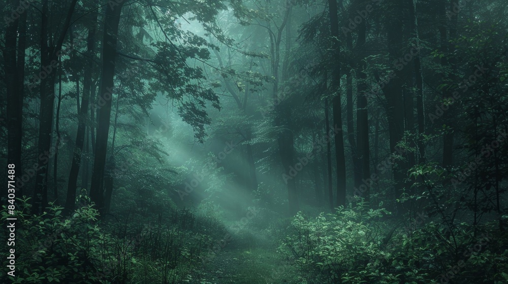 Poster from the depths of the forest a soft pulsing light can be seen drawing closer and closer with each p