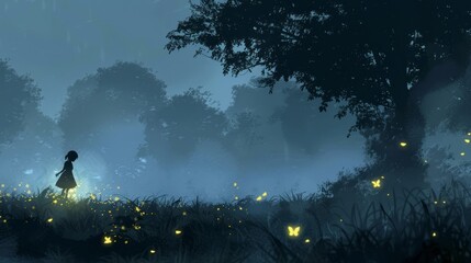As the night descends and the mist grows thicker the ghostly apparition of a child can be seen chasing fireflies her laughter ringing through the park