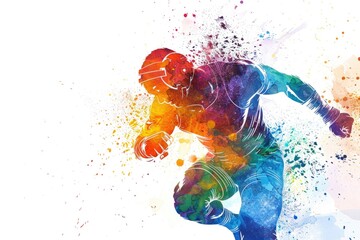 Obraz premium A person holding a baseball bat while in motion, possibly for self-defense or protection