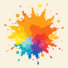 Color Burst: Watercolor Splash Design