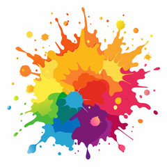 Color Burst: Watercolor Splash Design