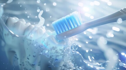 Toothbrush with modern technology is soft and clean