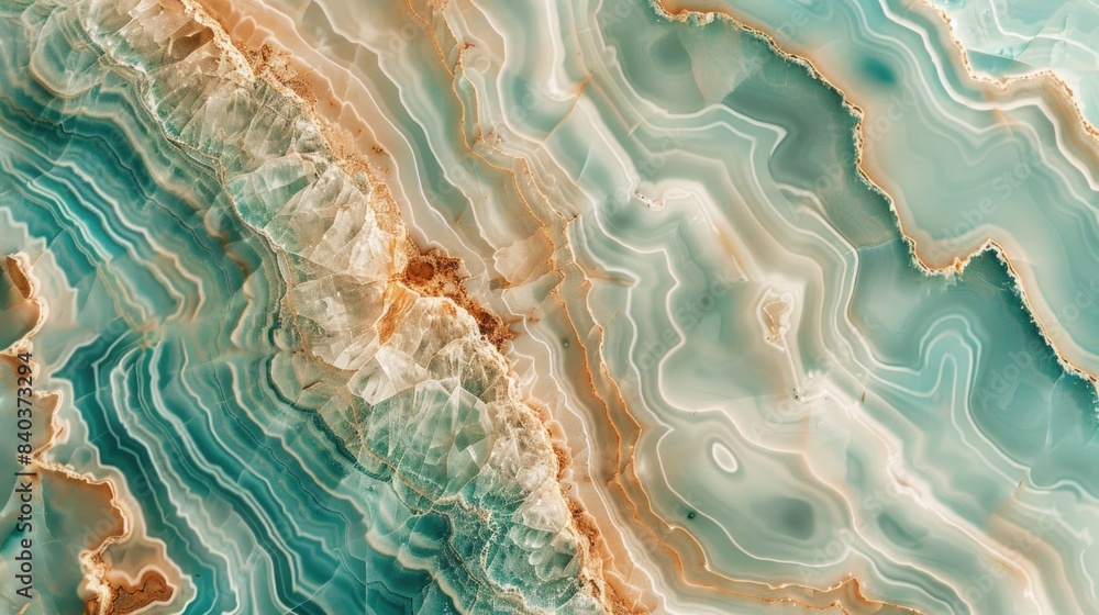 Poster a detailed shot of a beautiful marble with intricate patterns and colors