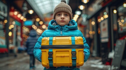 Fototapeta premium child on the street
