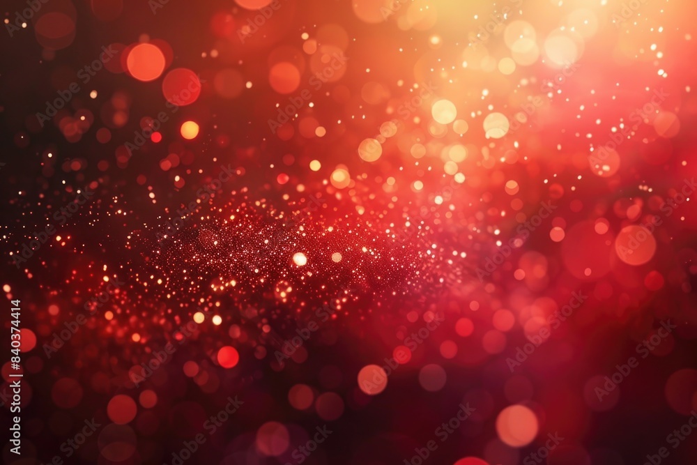 Poster blurry image of a red and black background with abstract patterns
