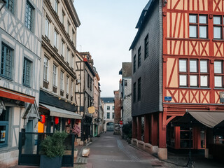 Architecture in the center of Rouen