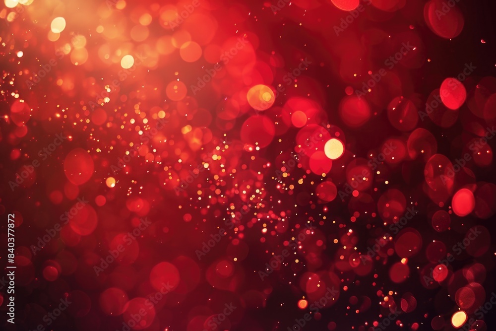 Poster close-up of a red and black abstract design