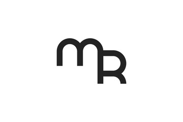 MR logo design concept