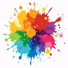 Color Burst: Watercolor Splash Design
