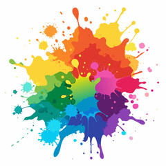 Obraz premium Color Burst: Watercolor Splash Design