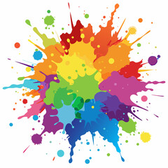 Color Burst: Watercolor Splash Design