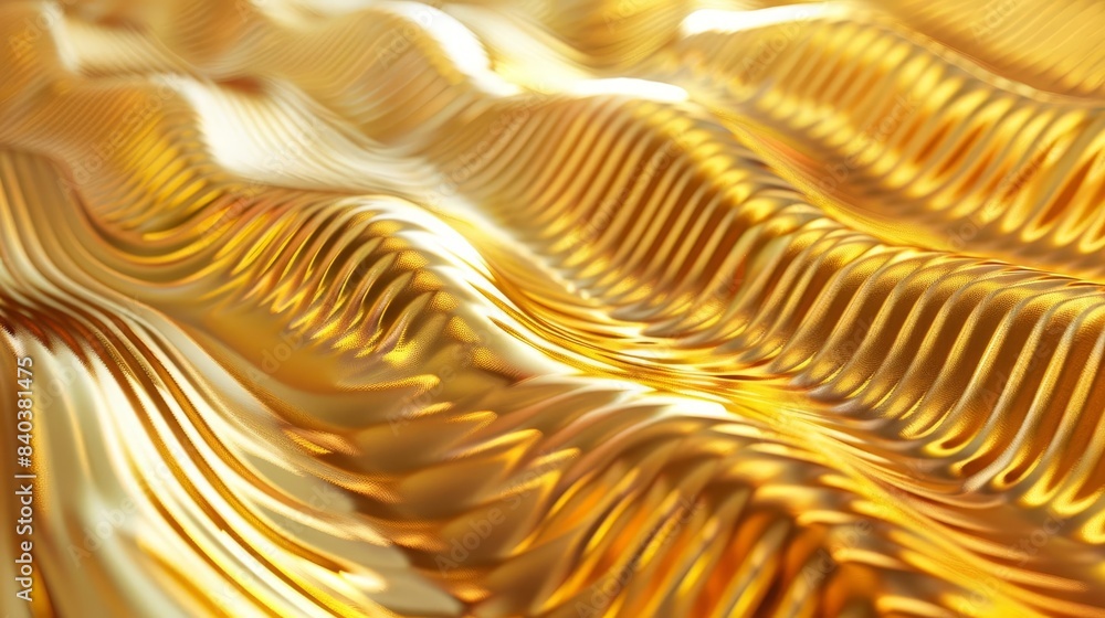 Poster luxurious golden metal texture with intricate brushed patterns creating an opulent and sophisticated