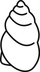 Empty seashell representing summer vacations and collecting souvenirs on the beach