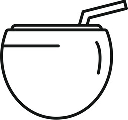 Refreshing beverage served in a tropical destination, a perfect representation of relaxation and vacation