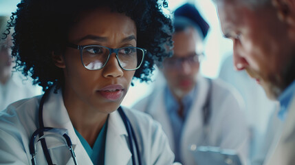 Medical Team in Intense Discussion
Focused Doctors Analyzing Critical Data