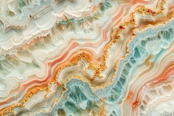 A detailed view of a beautiful marble, suitable for use in decorative or design contexts