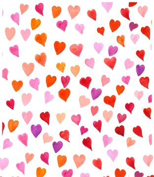 seamless pattern with hearts