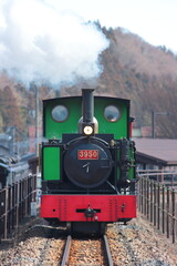 群馬県碓氷峠鉄道文化むらを走る園内鉄道「アプトくん」_2023/2/25撮影