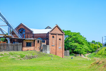 初夏の三池炭鉱宮原坑　福岡県大牟田市　Miike Coal Mine Miyahara Pit in early...