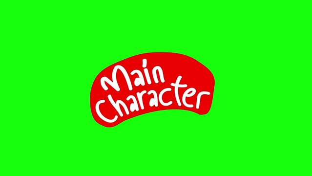 The "main character" animation with 3 background options