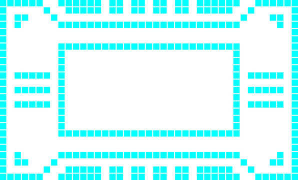 Frame abstract modern geometric shape futuristic hud technology design	