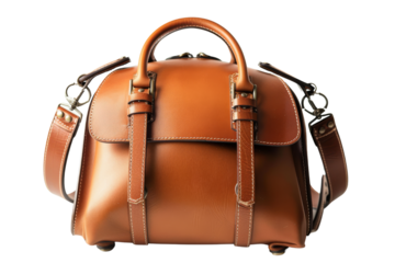 Brown Leather Bag with Straps