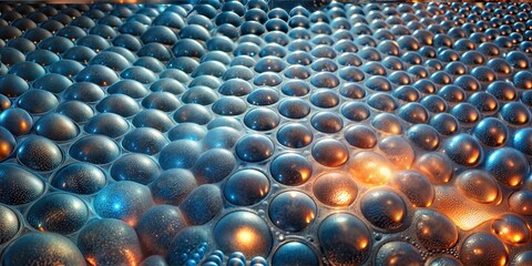 Abstract Bubble wrap texture with illuminating colours
