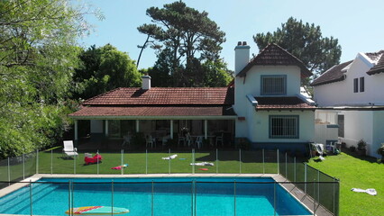 Aerial drone clip of home exterior