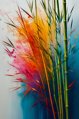 background with bamboo