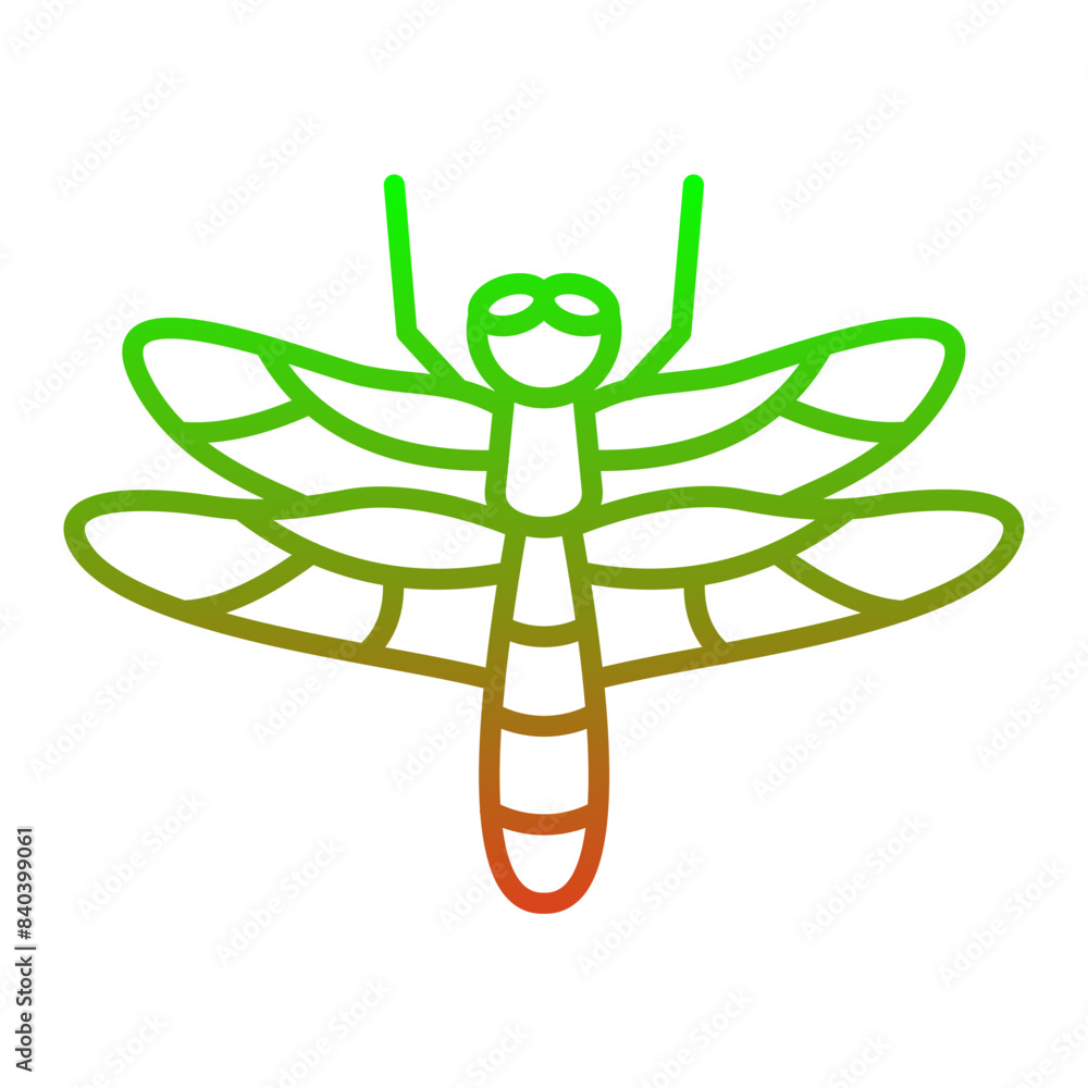 Wall mural Dragonfly Icon