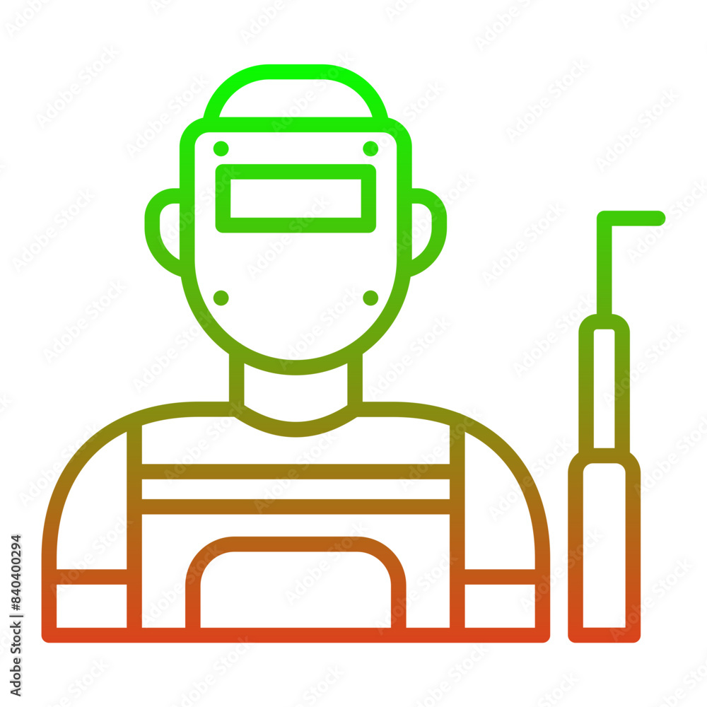 Wall mural welder icon