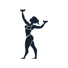fitness woman icon vector illustration isolated on white background. Fitness Activities Icons vector isolated on white background. Fitness icon vector.